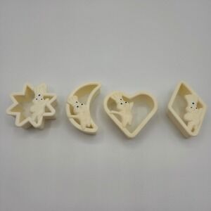 Vintage 70's Pillsbury Doughboy Cookie Cutters give away Star Moon Heart Diamond